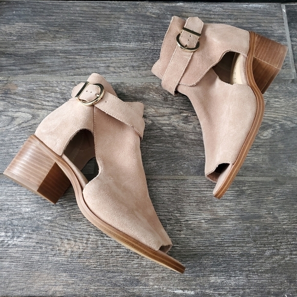 NEW Sole Society Tracy Block Heel Sandal Bootie - Picture 4 of 7